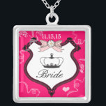Collier de mariée<br><div class="desc">Mariage Keepsaké Mariage Colliers - pour changer la couleur arrière - plan - cliquez sur personnaliser - cliquez sur modifier - choisissez l'outil dernier dans le menu déroulant et choisissez l'une des couleurs affichées ou entrez votre code hexadécimal rgb pour votre couleur de mariage personnalisée - pour changer la couleur...</div>