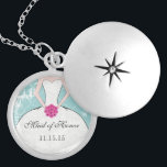 Collier de Merci mariage Bridesmaid<br><div class="desc">Colliers de saké Choisissez soit une finition or plaqué argent ou Argent Sterling Unique Personnalisé Bridesmaid ou Maid of Honor Wedor Party Cadfts</div>