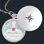Collier de Merci mariage Bridesmaid<br><div class="desc">Colliers de saké Choisissez soit une finition or plaqué argent ou Argent Sterling Unique Personnalisé Bridesmaid ou Maid of Honor Wedor Party Cadfts</div>