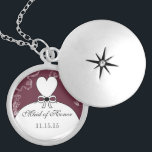 Collier de Merci mariage Bridesmaid<br><div class="desc">Colliers de conservation Choisissez soit Plat Argent,  soit Argent Argent Sterling</div>