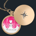 Collier de Merci mariage Bridesmaid<br><div class="desc">Colliers de conservation Choisissez soit Silver Plated Gold Finish ou Sterling Silver Unique Personnalisé! st Christmas Cadeau Mariage Keepsaké Wedding Party Colliers - pour changer la couleur arrière - plan - cliquez sur personnaliser - cliquez sur modifier - choisissez l'outil dernier dans le menu déroulant et choisissez l'une des couleurs...</div>