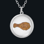 Collier de nourriture Soul de jambe de poulet frit<br><div class="desc">Il présente une illustration originale d'un délicieux batteur à la jambe de poulet frit. Un classique culinaire ! Parfait pour votre gourmet préféré. Coordination des modèles de poulet frit disponibles!</div>