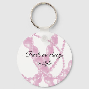 Collier de perles roses élégant   Porte-clés