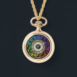 Collier de roue vintage Zodiac<br><div class="desc">Silhouette vintage couleur de roue Zodiac</div>