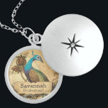 Collier de servante Vintage mariage Peacock<br><div class="desc">Inséparables de paon vintage Locket voir plus Produits d'oiseaux vintages Peacock Wedding Invitations</div>