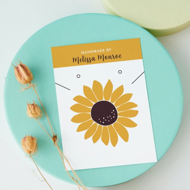 Collier de Tournesol en moutarde Bijoux Carte d'af (Créateur téléchargé)