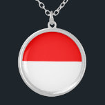 Collier Drapeau de l'Indonésie<br><div class="desc">Drapeau patriotique de l'Indonésie.</div>