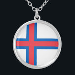 Collier Drapeau des îles Féroé<br><div class="desc">Drapeau patriotique des îles Féroé.</div>