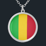 Collier Drapeau du Mali<br><div class="desc">Drapeau patriotique du Mali.</div>