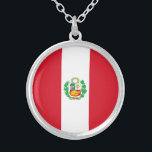 Collier Drapeau du Pérou<br><div class="desc">Drapeau patriotique du Pérou.</div>