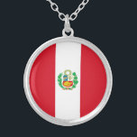 Collier Drapeau du Pérou<br><div class="desc">Drapeau patriotique du Pérou.</div>