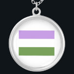 COLLIER DRAPEAU OFFICIEL GENDERQUEER FIDE<br><div class="desc">Si la vie était un T-shirt, ce serait totalement gay ! Parcourez plus de 1 000 modèles GLBT Humour, Pride, Equality, Slang, & Marriage. Le vêtement le plus unique Gay, Lesbian Bi, Trans, Queer, et Intersexed sur le web. Tout, de GAY à Z @ www.GlbtShirts.com TROUVEZ-NOUS SUR : LE WEB...</div>