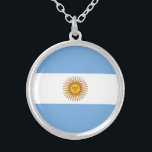 Collier Drapeau patriotique argentin<br><div class="desc">Le drapeau national de l'Argentine.</div>