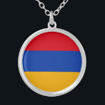 Collier Drapeau patriotique arménien<br><div class="desc">Le drapeau national de l'Arménie.</div>