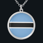 Collier Drapeau patriotique du Botswana<br><div class="desc">Drapeau patriotique du Botswana.</div>