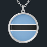 Collier Drapeau patriotique du Botswana<br><div class="desc">Drapeau patriotique du Botswana.</div>