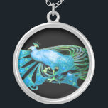 COLLIER ÉLÉGANT CACHET EN TURQUASE BLEUE ET NOIR<br><div class="desc">Design coloré et élégant avec pierres 3D lumineuses Design graphique numérique par Bulgan Lumini. Partie de la nouvelle collection ARCADIA.</div>