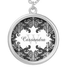 Élégant monogramme damassé