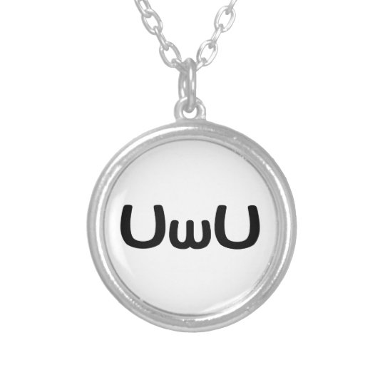 Collier Emoticone Heureuse De Visage D Anime D Uwu Zazzle Fr