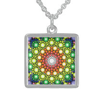 Art Fractal Floral Dotée Rétro Mandala