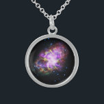 Collier En Argent Crabe Nebula Supernova Remnant Hubble Composite<br><div class="desc">Voyagez à travers la Nebula du Crabe, un éblouissant reste de supernova ! Cette image combine la puissance de cinq télescopes, des ondes radio aux rayons X, pour dévoiler ses filaments de sagesse, ses nuages de poussière cachés et son noyau surchauffé - une tapisserie cosmique tissée à la lumière d'une...</div>