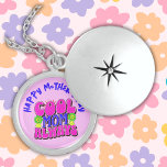Collier En Argent Maman cool toujours Joyeuse fête des mères |<br><div class="desc">Bonne fête des mères - Maman Cool toujours - Collier de serrure en argent sterling. Rose et bleu pour les mamans qui aiment les choses brillantes et audacieuses.</div>