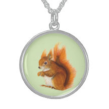 Peinture d'aquarelle d'écureuil rouge