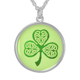 Collier En Argent Saint Patrick, Shamrock celte
