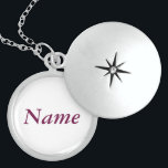 Collier En Argent YourName - Pochette ronde en argent Sterling perso<br><div class="desc">YourName - Pochette ronde en argent Sterling personnalisée</div>