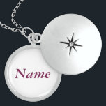 Collier En Argent YourName - Pochette ronde en argent Sterling perso<br><div class="desc">YourName - Pochette ronde en argent Sterling personnalisée</div>
