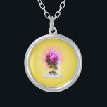 Collier Filles de beauté enchantées de rose rouge magique<br><div class="desc">collier</div>