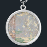 Collier Fleurs blanches sur Arrière - plan de papier journ<br><div class="desc">L'arrière - plan du journal et l'arrière - plan profondément coloré cachent presque les fleurs blanches qui sont au centre de ce tableau de Jennifer Goldberger. Une impression très unique et engageante,  elle pourrait faire un beau cadeau à quelqu'un qui aime l'art avant-gardiste!</div>