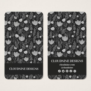 Collier floral portant la carte d'affichage Bijoux