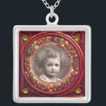 Collier FLORENCE RENAISSANCE FRUITS MODÈLE PHOTO Topaz<br><div class="desc">Elégant,  classique,  vibrant art Renaissance,  chef-d'oeuvre de Bottega della Robbia ( Florence - Italie ) en rouge vif,  marron,  jaune,  vert,  couleurs.</div>