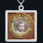 Collier FRUITS DE RENAISSANCE FLORENTINE, Ruby MODÈLE PHOT<br><div class="desc">Elégant,  classique,  vibrant art Renaissance,  chef-d'oeuvre de Bottega della Robbia ( Florence - Italie ) en brun,  jaune,  vert,  bleu,  couleurs vives.</div>