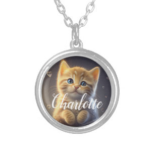 Collier Gingembre adorable Tabby Kitten, personnalisable