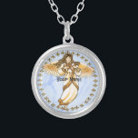 Collier Gold Christian Angel<br><div class="desc">Collier d'Ange d'or, t-shirts et cadeaux d'Ange par ArtMuvz Illustration. Magnifique t-shirt Gold Angel, cadeau d'anniversaire Christian Angel et cadeaux de Noël, sac fourre-tout, tasse, casquette. Les cadeaux d'anges sont une façon réfléchie et significative de montrer à quelqu'un qui vous tient à coeur. Que vous cherchiez un cadeau pour un...</div>