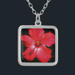 Collier Hibiscus rouge<br><div class="desc">Hibiscus rouge L'Hibiscus à fleurs est un plante à fleurs de la famille des Malvaceae. Il est assez grand, contenant plusieurs centaines d'espèces indigènes aux régions tempérées chaudes, subtropicales et tropicales à travers le monde. Envoyez un message à sandycloss@gmail.com ou sandycloss.smugmug.com si vous souhaitez voir l'une de ces conceptions sur...</div>