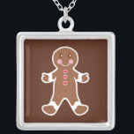 Collier homme en pain d'épices<br><div class="desc">Un mignon garçon en pain d'épices décore ce collier. Portez ce mignon petit garçon pendant les vacances,  ou n'importe quel jour ! Le design est issu de l'art original.</div>