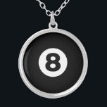 Collier Huit balles<br><div class="desc">Pool Huit boules (8boules). Texte personnalisé.</div>