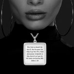 Collier Jean 3:16 SALUT Évangile<br><div class="desc">Vieux texte noir anglais du verset le plus cĂ©lèbre de la Bible qui indique combien Dieu aime le monde (nous) et sauvera tous ceux qui croient en JĂ©sus qu'il est mort pour nos pĂ©chĂ©s et rose de la tombe. John 3:16</div>