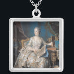 Collier Jeanne Poisson le marquis de Pompadour, 1755<br><div class="desc">Jeanne Poisson | par emplacement d'art de Maurice Quentin de la Tour | : Louvre,  nombre de collection d'image de l'artiste français | de Paris,  France | : XIR154749</div>