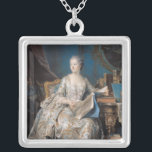 Collier Jeanne Poisson le marquis de Pompadour, 1755<br><div class="desc">Jeanne Poisson | par emplacement d'art de Maurice Quentin de la Tour | : Louvre,  nombre de collection d'image de l'artiste français | de Paris,  France | : XIR154749</div>