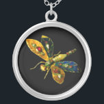 COLLIER JEWEL DRAGONFLY ANTIQUE<br><div class="desc">Elégant, coloré classique antique bijou d'émail doré avec rubis, perles, diamants dans les couleurs bleu jaune. . Photo et développement graphique numérique par Bulgan Lumini. Partie de la nouvelle collection ARCADIA.</div>