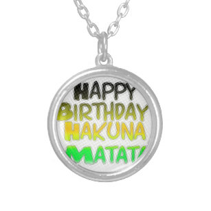 Collier Joyeux anniversaire Hakuna Matata eco Inspirationa