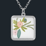 Collier La faune et la flore<br><div class="desc">Flore et Faune Vintage Flore et Faune Mariage N'importe quelle couleur pour Zig Zag Chevron Arrière - plan - remplacer le rose par n'importe quelle couleur en cliquant sur personnaliser, puis modifier. Utilisez l'outil dernier du menu déroulant pour modifier n'importe quelle couleur personnalisée pour correspondre à vos couleurs Mariages -...</div>
