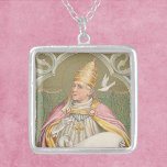 Collier Le pape Saint Grégoire le Grand (M 067)<br><div class="desc">Le 3 septembre 590, un 5 moine bénédictin a été élu 64e pape par acclamation unanime. Il allait devenir le pape Saint Grégoire le Grand (c. 540-12 mars 604). On y voit St. Gregory portant des accessoires papaux formels : une tiare à triple couronne d'or, une croix pectorale élaborée et...</div>