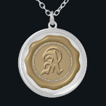 Collier *~* LETTRE A MONogramme D'OR À CRAN Diamant<br><div class="desc">Energetiquement Amélioré PendantLa lettre "A" a l'air super dans ce SCEAU DE SEAL SEAL SILVER PLATED NECKLACE. VÊTEMENTS DE CIRE ÉPARGNANTE / TISSUS - Idéal pour une enveloppe spéciale , les fêtes de fête et bien plus encore. Le design est ELEGANT CLASSIC et RICH. Les faux DIAMONDS lui donnent une...</div>