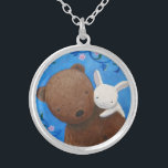 Collier L'ours et le lapin aiment pour toujours la région<br><div class="desc">Collier d'ours et de lapin.  Cadeau merveilleux pour votre amoureux.  Peinture originale par Mika art.</div>