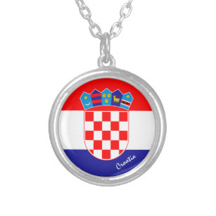 Collier Love Croatia & Croate Drapeau mode / fans de sport